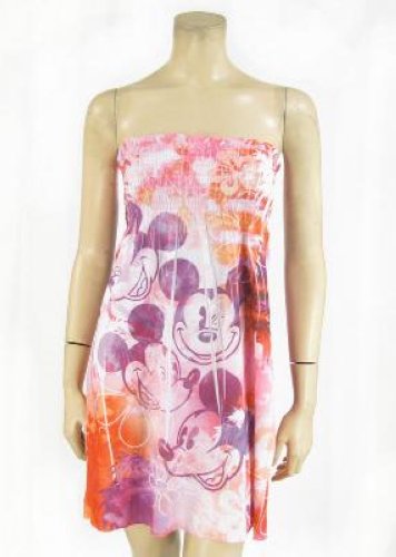   Mickey Mouse OR Tinkerbell Print Beach CoverUp Juniors S M L XL  