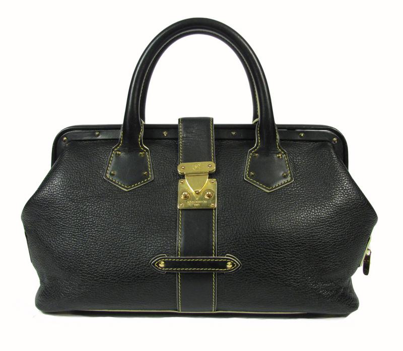Louis Vuitton Suhali Leather L&#39;Ingenieux PM Doctor Bag Black Handbag Purse | eBay