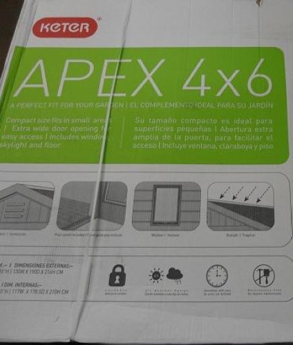 Keter Apex 4 X6 Storage Shed http://www.ebay.com/itm/Keter-17181074 