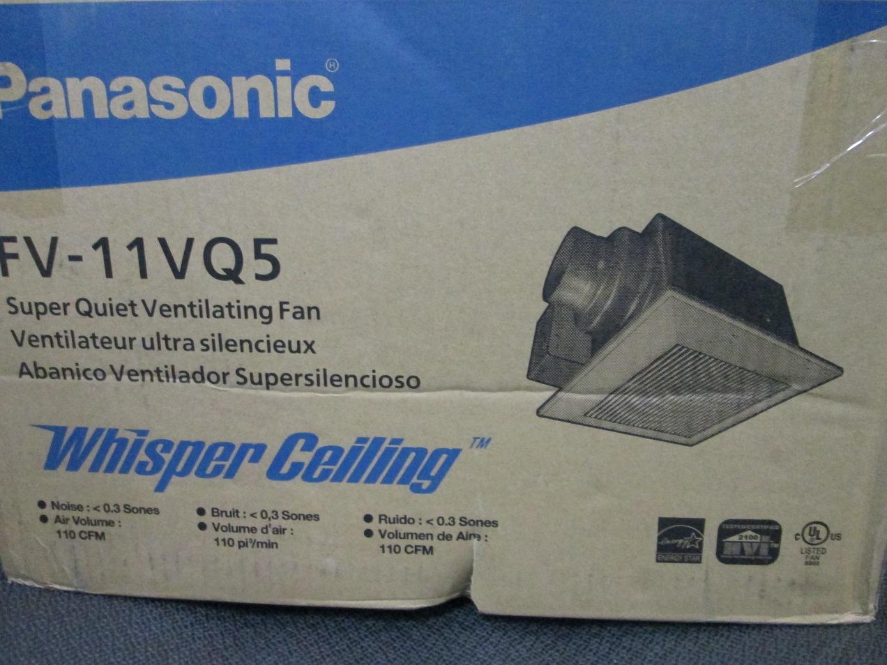 Panasonic FV-11VQ5 WhisperCeiling 110 CFM Ceiling Mounted ...