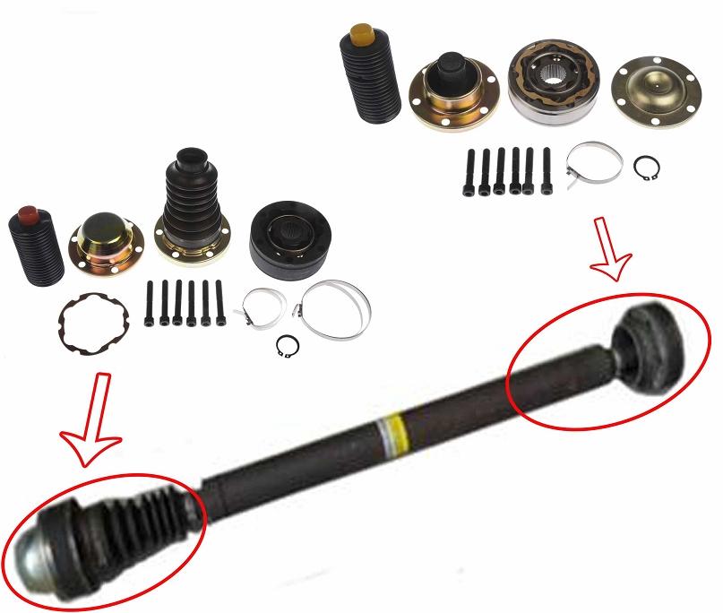 Jeep cv joint kit for front drive shaft #2