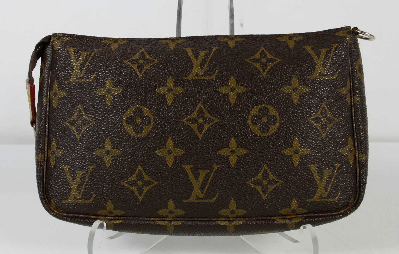 Louis Vuitton Signature LV Brown Zipper Clutch Bag AR #1914 | eBay