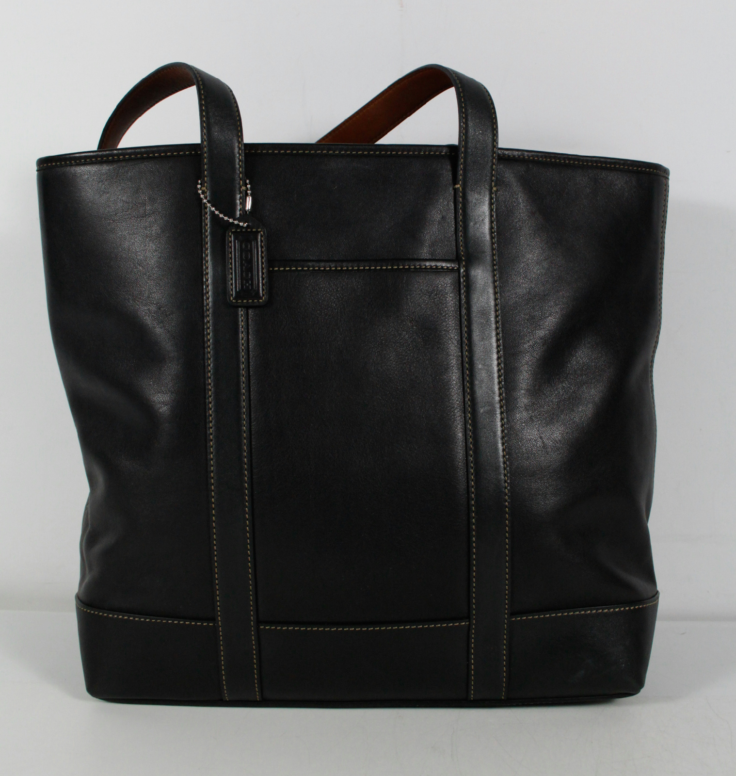 Coach 5188 Black Leather Large Tote Shoulder Bag Handbag Purse | eBay