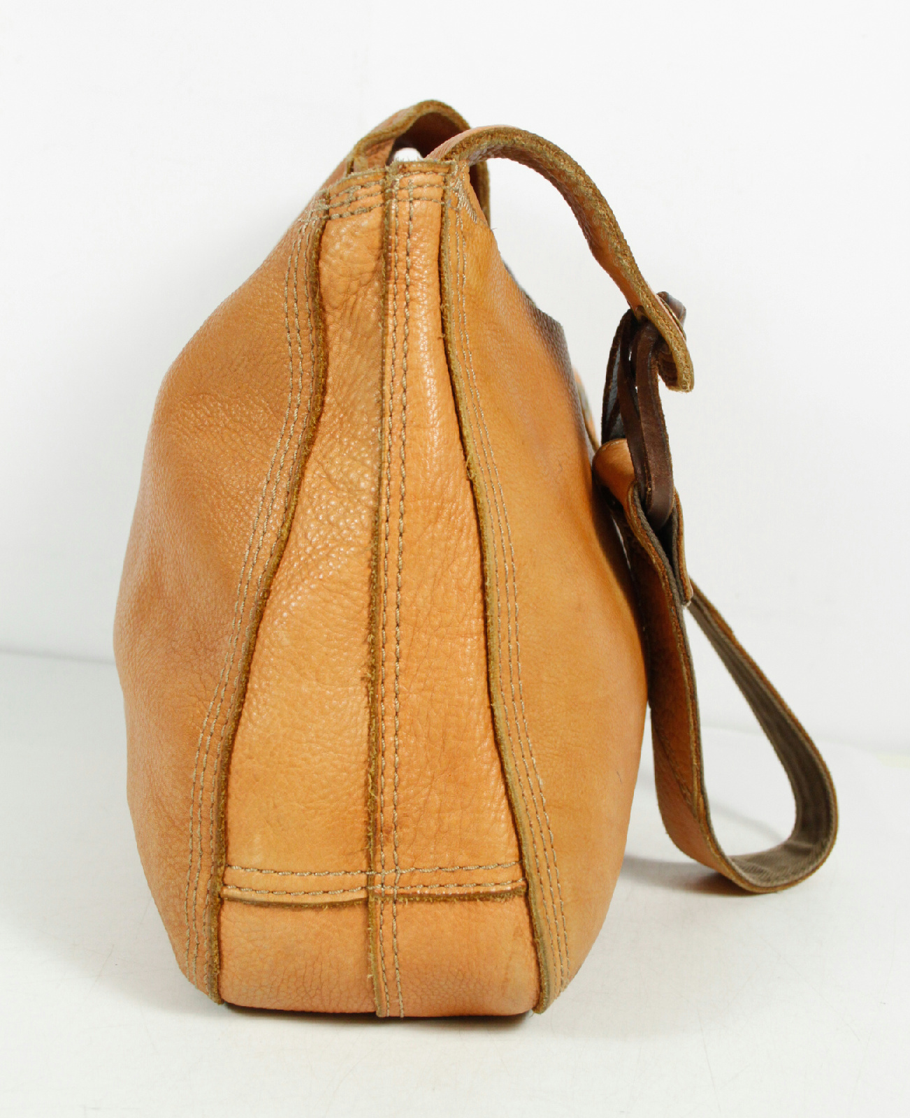 Lucky Brand Brown Vintage Inspired Leather Pebble Hobo Shoulder Bag | eBay