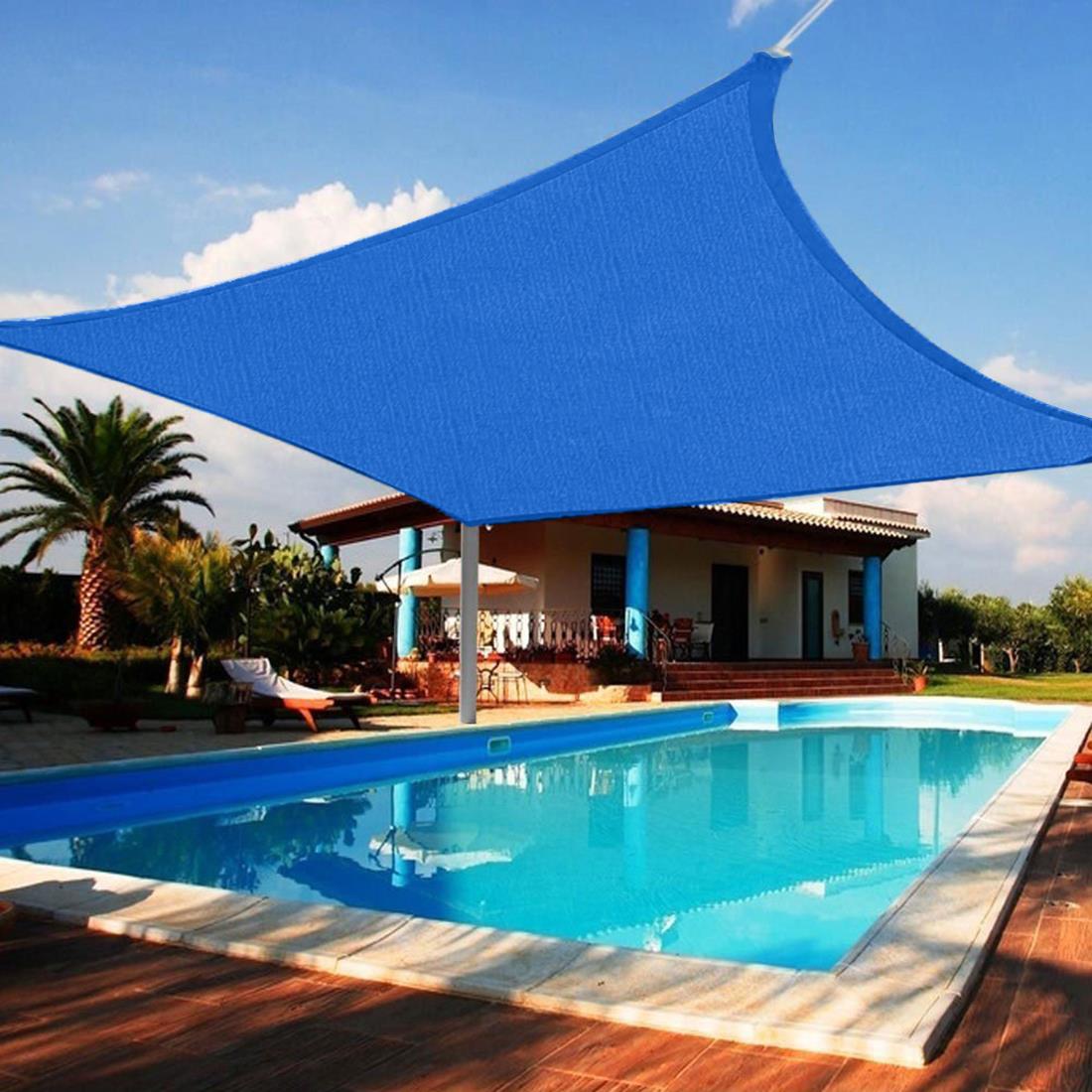 Quictent 24 X 24 FT Square Sun Shade Sail Outdoor Patio Pool Top Canopy