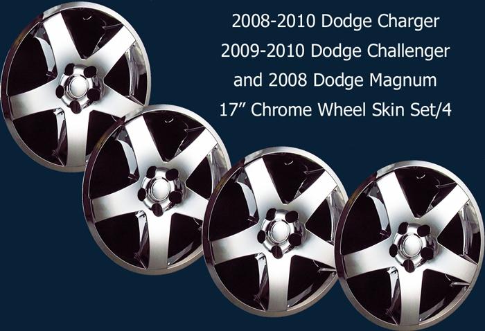 08 10 Dodge Charger Challenger Magnum 17 Chrome Wheel Skins Imp 344X