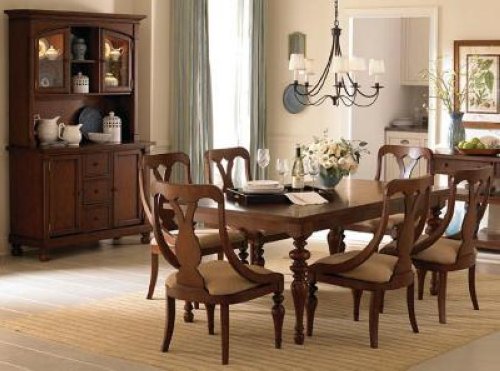 American Drew Furniture Fulton County Farmhouse Table Chairs Dining Set