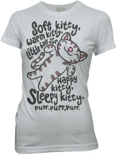  From Big Bang Theory Officially Licensed Junior T Shirt Soft Kitty 