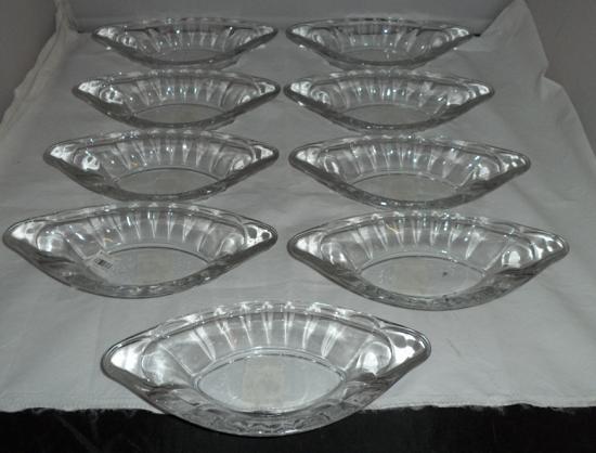 libbey 5317ms 9 banana split bowls set of 9