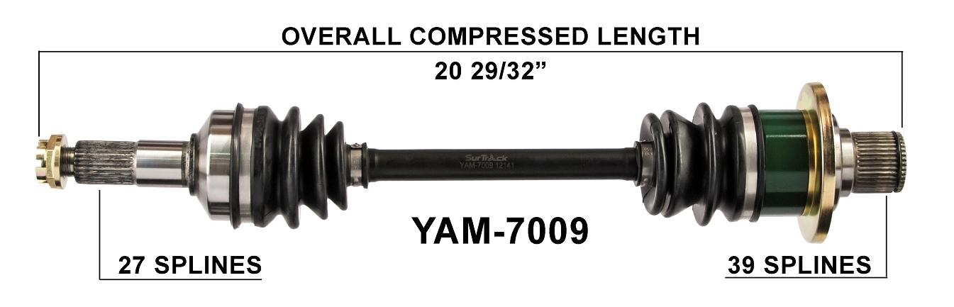 For Yamaha 03 04 05 06 07 08 Grizzly 660 HD CV Axle Shaft Complete Rear Right