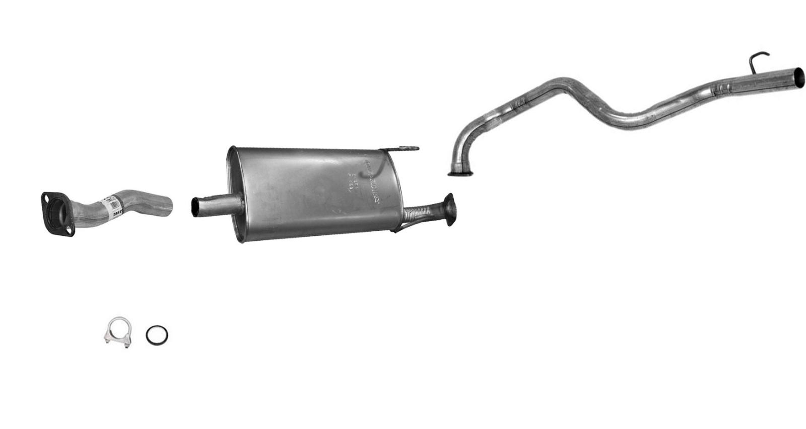 fits 1996-2000 4Runner 2.7L muffler tail pipe exhaust system kit