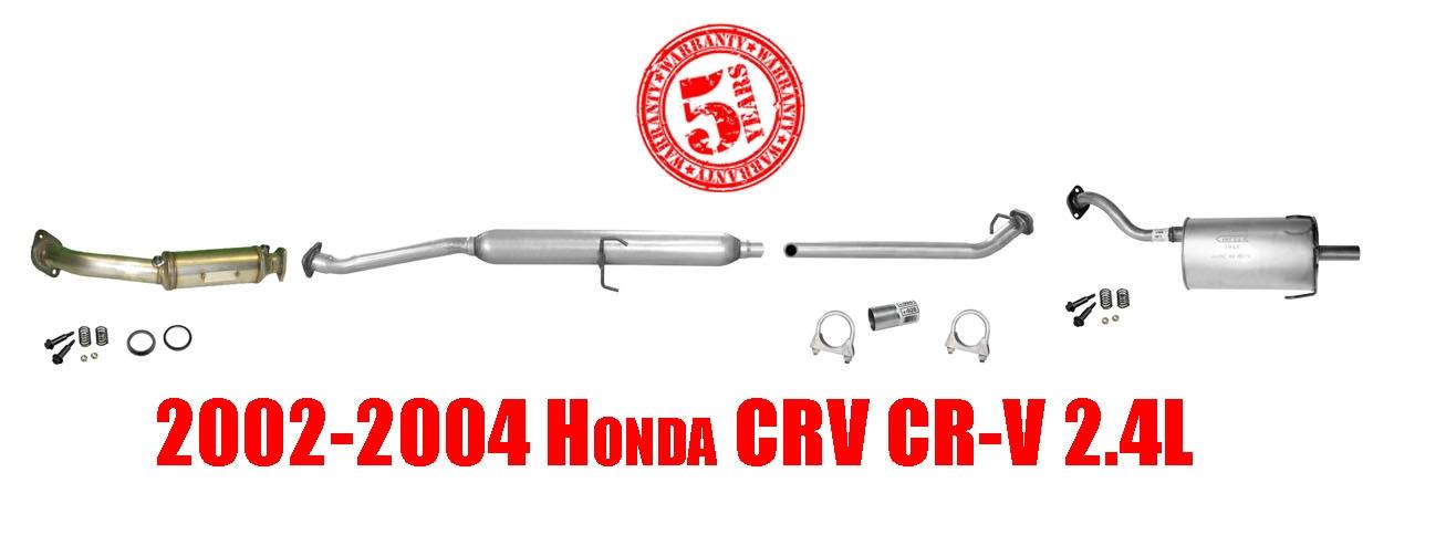 02-04 Honda CRV Converter Pipe Muffler Tail Pipe Gaskets Complete