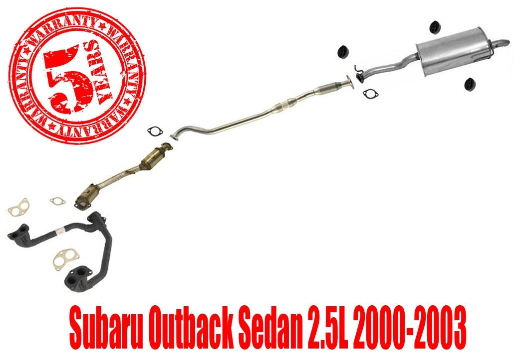 Complete Exhaust System MADE IN USA for Subaru Outback Sedan Models 2