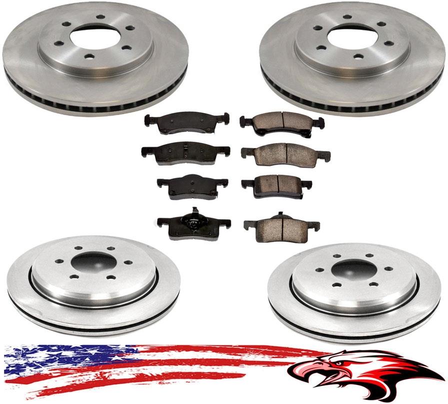 FRONT OE Disc Replacement Brake Rotors Fit Expedition Navigator 2003-2006