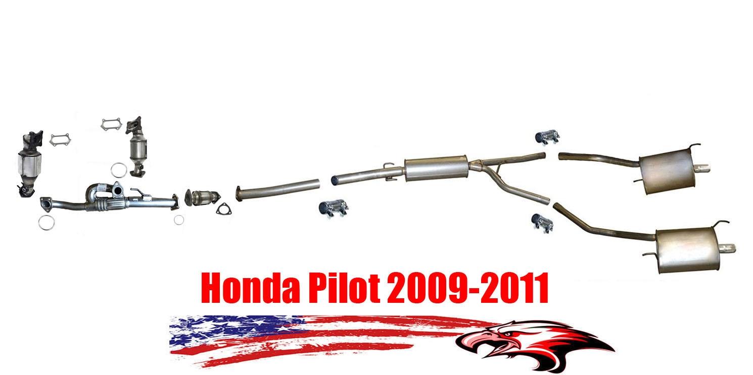 Complete Catalytic Converters & Exhaust System for Honda Pilot 2009